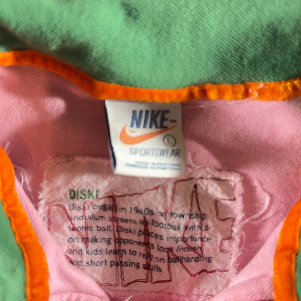 300 | Nike DISKI Polo Shirt Mens Large Limited Issue Colorblock Pink‎